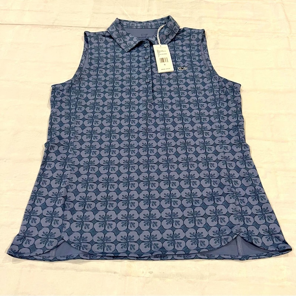 Vineyard Vines Floral Polo S